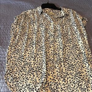 LOFT Animal Print Shirt